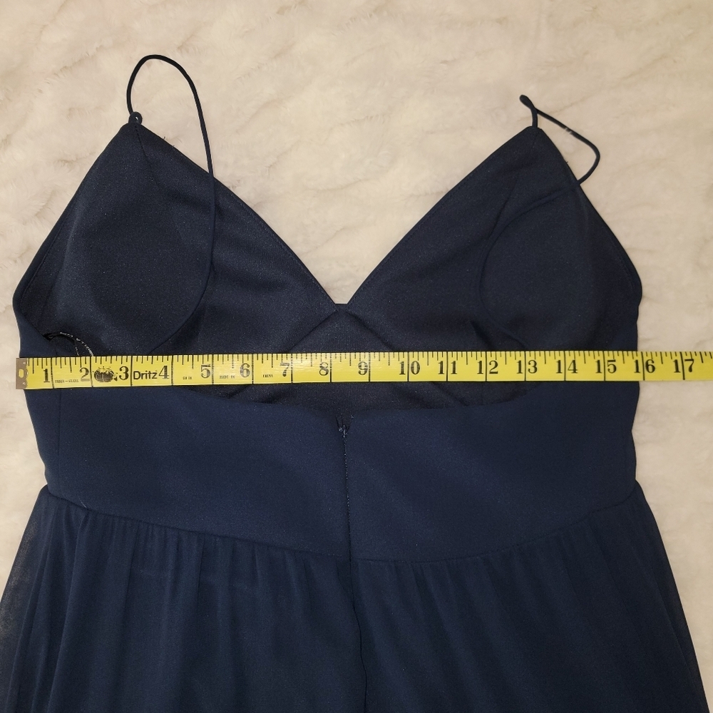 Sorella Vita NAVY Layered Chiffon Maxi Dress - Picture 9 of 14